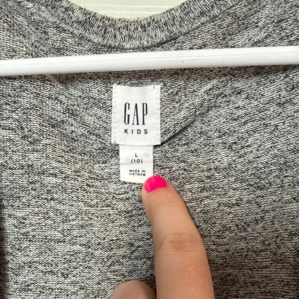 GAP Girl’s Heather Gray Open Cardigan